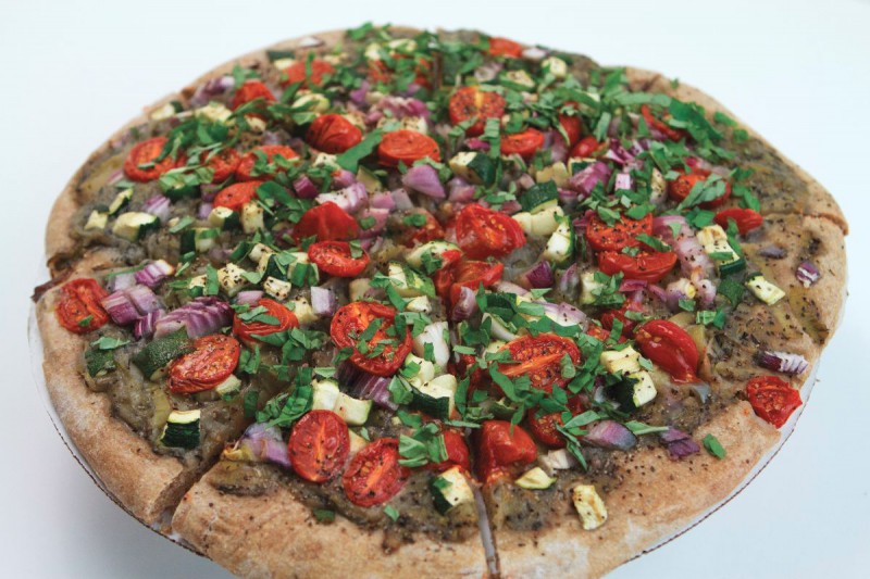 Red White and Green Pizza from Better Than Vegan